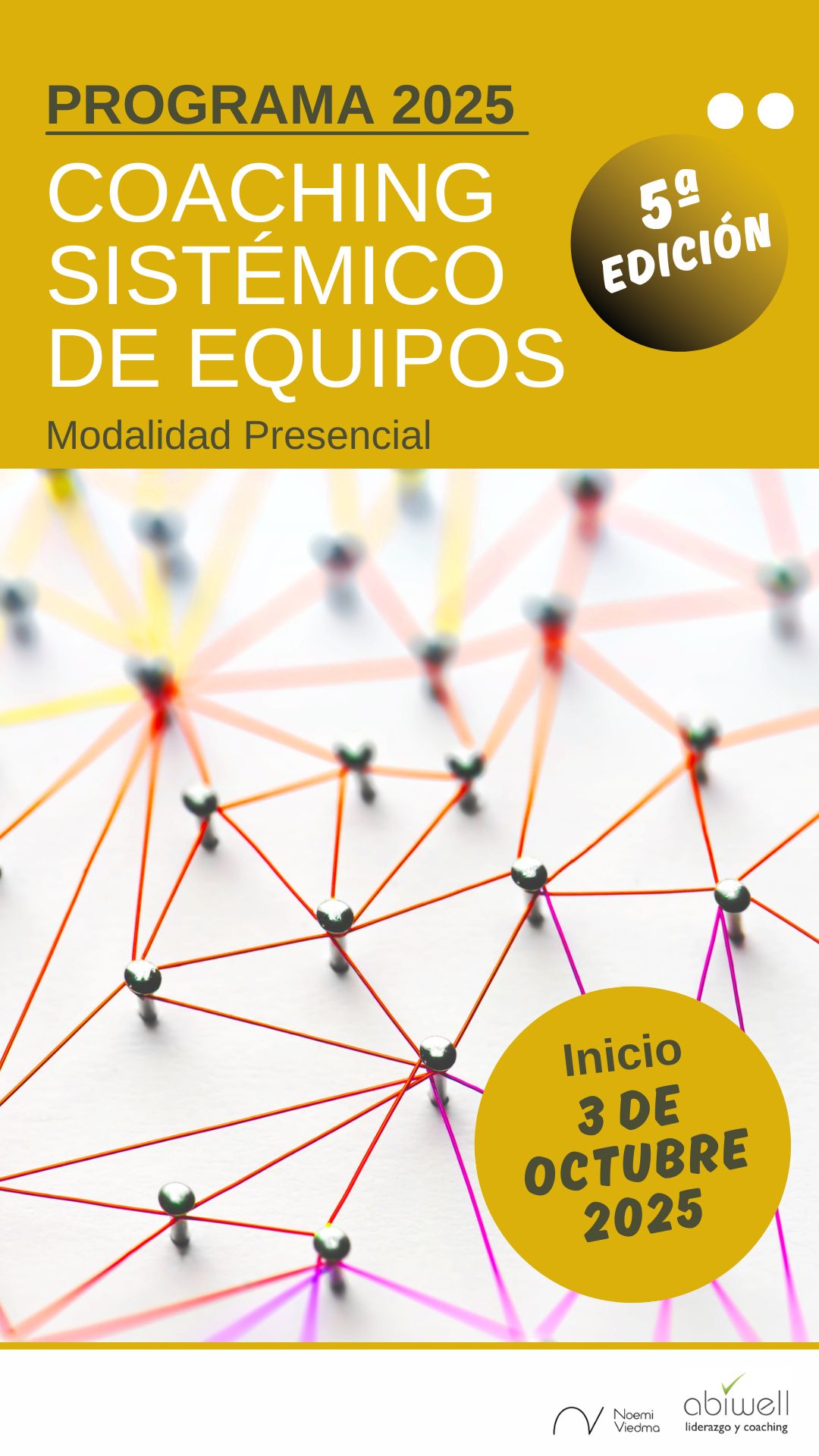 Caratula CSE 2025 Coaching Sistemico Equipos Presencial Abiwell 2025